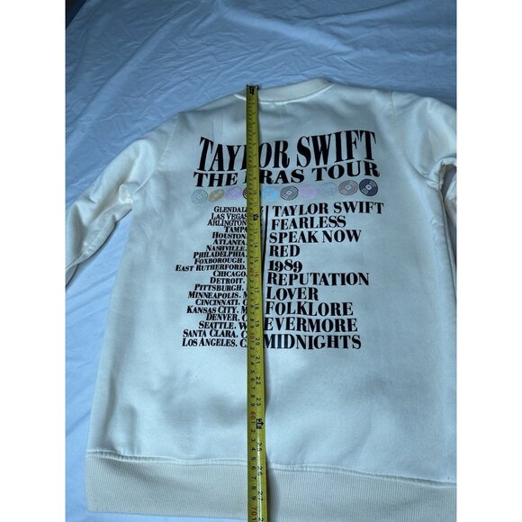 Taylor Swift Women’s The Era's Your Graphic Sweatshirt in Cream, Size M - Picture 8 of 8